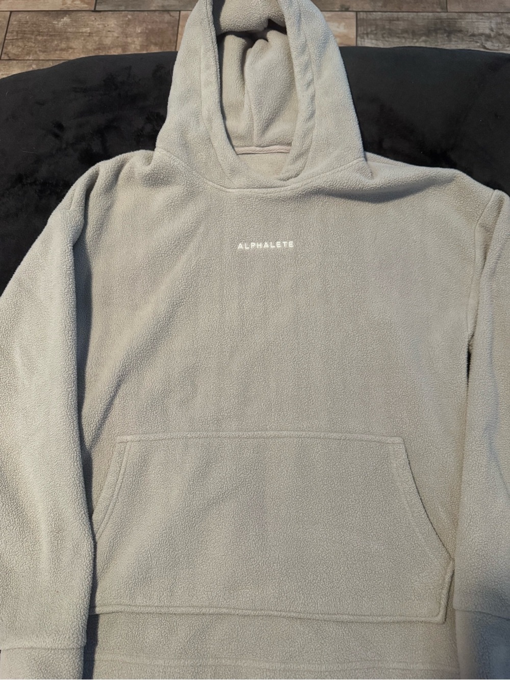 Alphalete OG King Fleece Sherpa Hoodie Men’s Small Grey